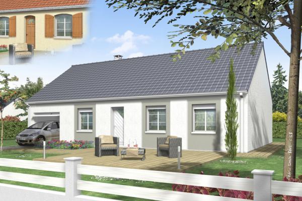 Modèle et plan de maison : Amaryllis - 74.00 m²