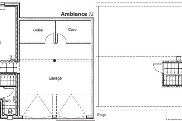 Modèle et plan de maison : Ambiance 72 - 72.00 m²