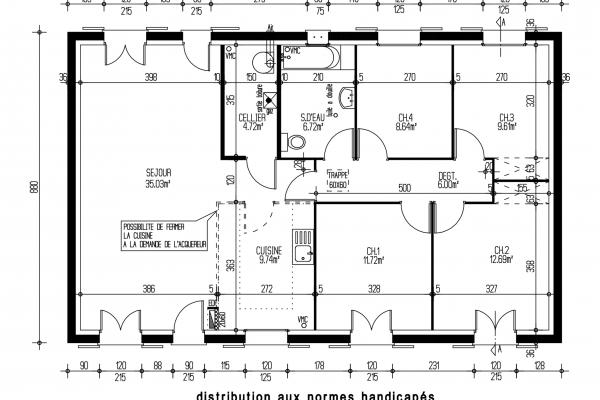 Modèle et plan de maison : ARGUS 4.105 - 105.00 m²