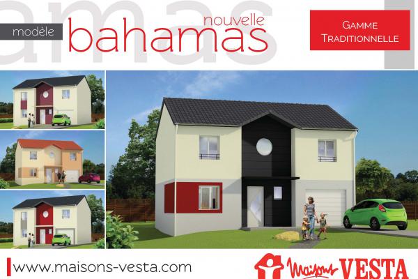 Modèle et plan de maison : BAHAMAS - 105.00 m²