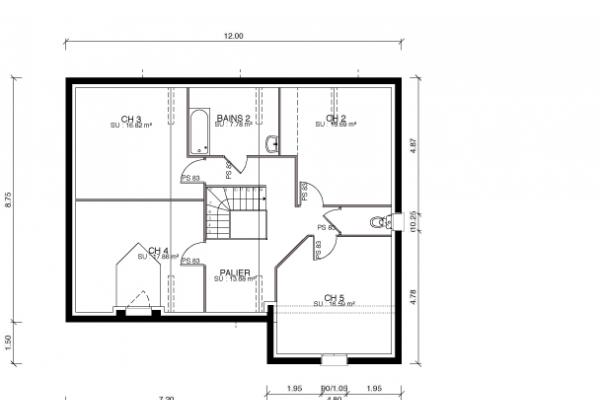 Modèle et plan de maison : Bisontine 221/183 - 221.00 m²