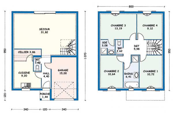 Modèle et plan de maison : Burdigala - 111.53 m²