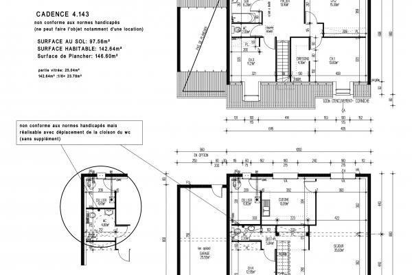 Modèle et plan de maison : CADENCE 4.143 - 143.00 m²