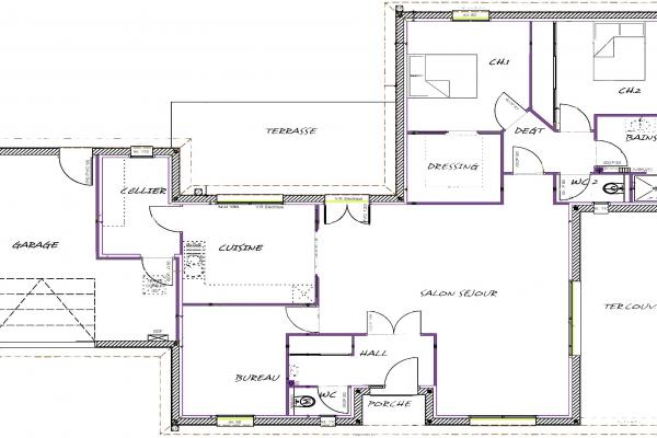 Modèle et plan de maison : Ceos - 115.00 m²