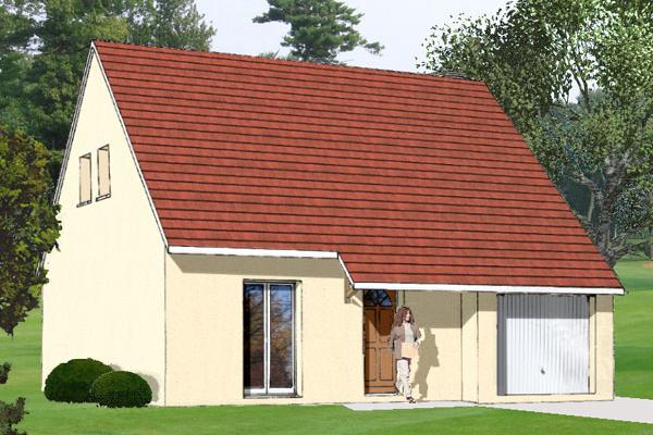 Modèle et plan de maison : Challenge Combles GI 73 - 75.06 m²