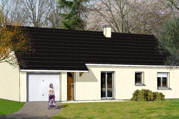 Modèle et plan de maison : Challenge GI 75 - 75.06 m²