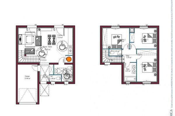 Modèle et plan de maison : CITADINE INVESTISSEUR - 90.00 m²