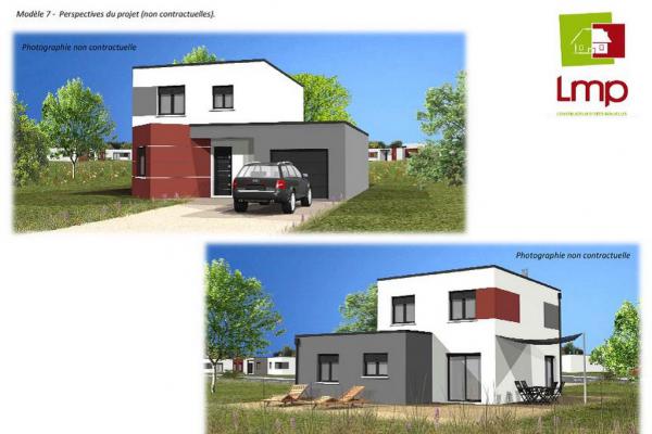 Modèle et plan de maison : CONTEMPORAINE ETAGE - 107.00 m²