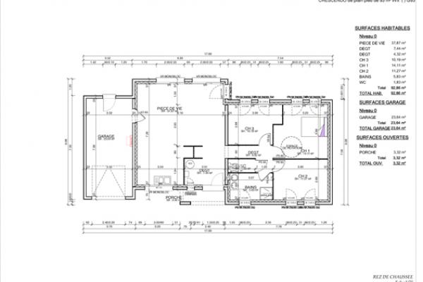 Modèle et plan de maison : crescendo 93 - 93.00 m²