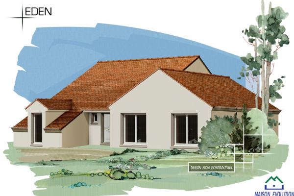 Modèle et plan de maison : Eden - 106.00 m²