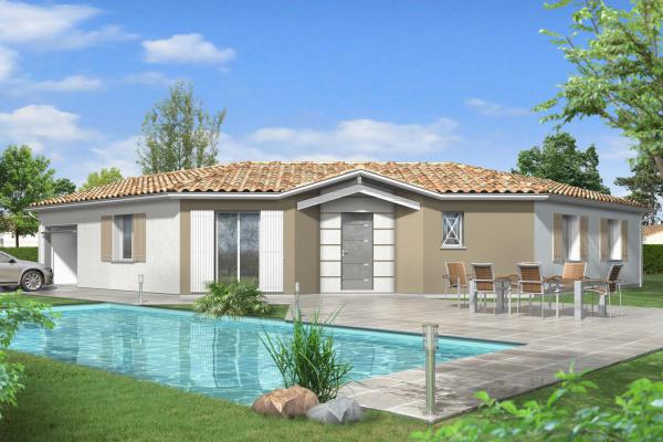 Modèle et plan de maison : Emeraude - 103.00 m²