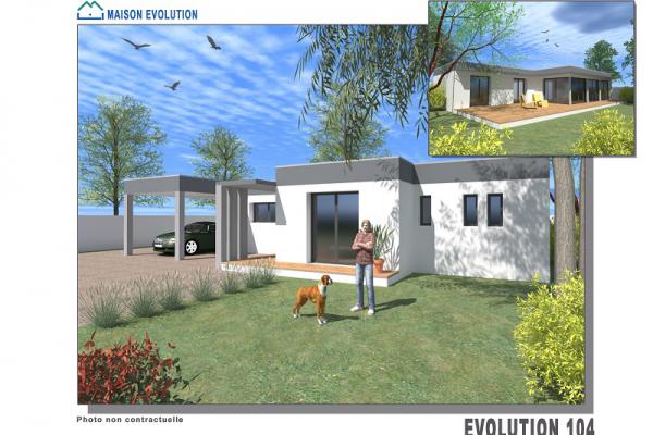 Modèle et plan de maison : Evolution - 104.00 m²