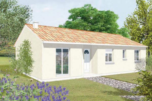 Modèle et plan de maison : Fantaisie 70 - 70.00 m²