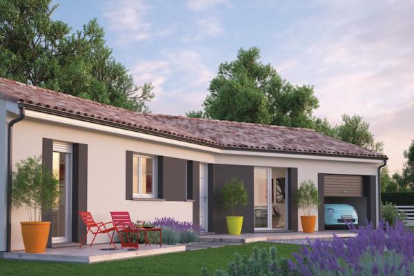 Modèle et plan de maison : GARONNE - 69.00 m²