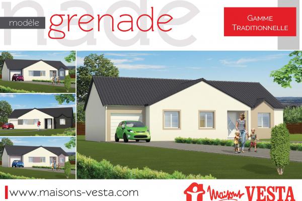 Modèle et plan de maison : GRENADE - 90.00 m²