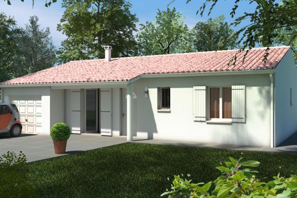Modèle et plan de maison : Jade - 76.00 m²