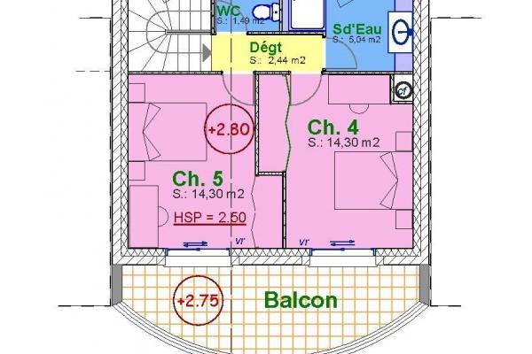 Modèle et plan de maison : Julia - 159.00 m²