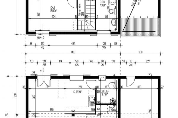 Modèle et plan de maison : LABRY 3.088 - 88.00 m²