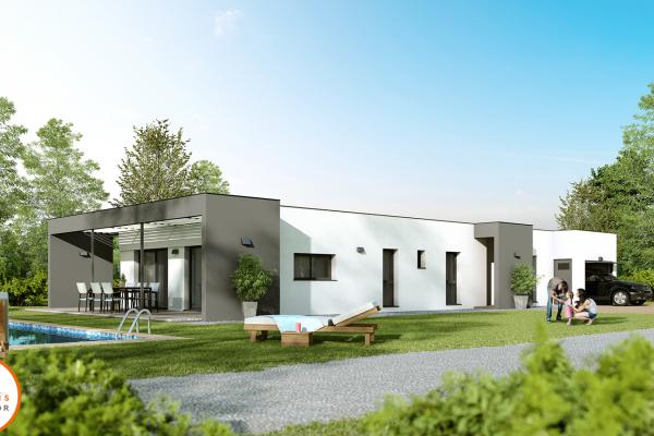 Modèle et plan de maison : Linea 130 - 130.00 m²