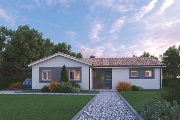 Modèle et plan de maison : LUMIERE - 107.00 m²