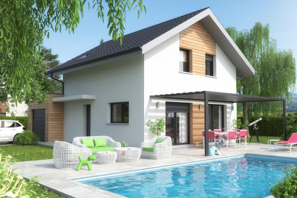 Modèle et plan de maison : Lys (modèle présenté 107m2) - 107.00 m²