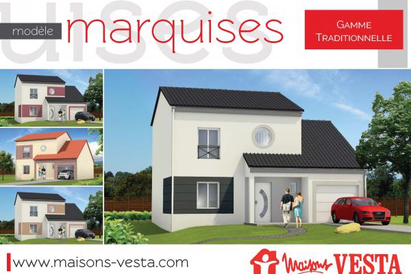 Modèle et plan de maison : MARQUISES - 101.00 m²