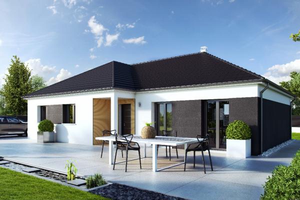 Modèle et plan de maison : Mézière - 72.00 m²