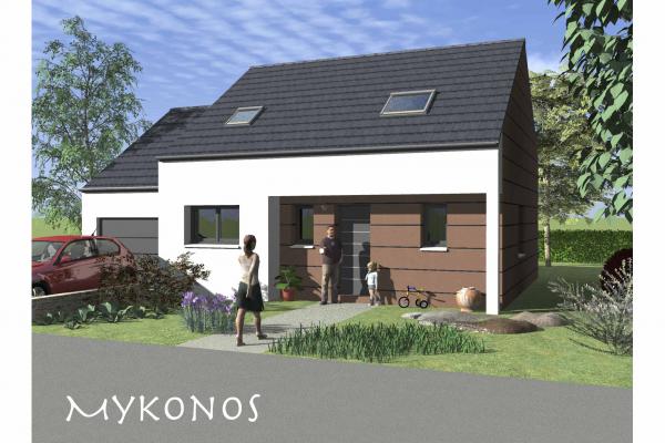 Modèle et plan de maison : MYKONOS VS - 92.00 m²