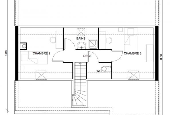 Modèle et plan de maison : Neptune 82 - 77.84 m²