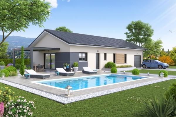 Modèle et plan de maison : Oeillet (modèle présenté 99m2) - 99.00 m²