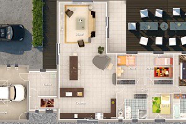 Modèle et plan de maison : ONYX - 162.00 m²