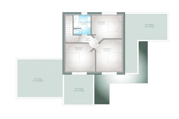 Modèle et plan de maison : Partita - 0.00 m²