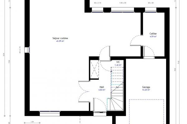 Modèle et plan de maison : PC28 - 113.00 m²