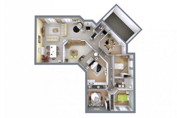 Modèle et plan de maison : PLAISIR SUD - 145.00 m²