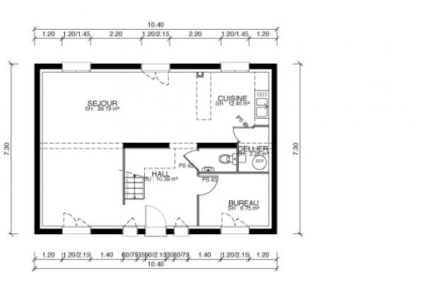 Modèle et plan de maison : Pontissalienne 119 - 119.00 m²