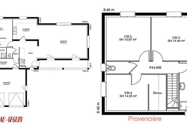 Modèle et plan de maison : Provencière - 151.00 m²