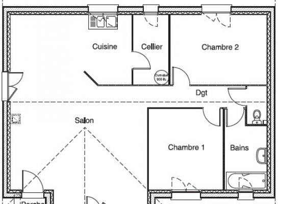 Modèle et plan de maison : Récital 80 - 80.00 m²