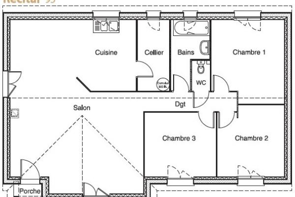 Modèle et plan de maison : Récital 95 - 95.00 m²