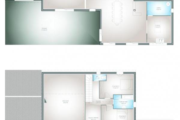 Modèle et plan de maison : Rondeau - 0.00 m²