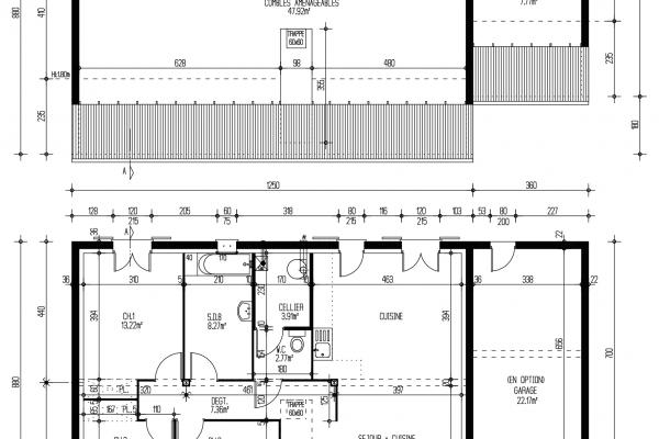 Modèle et plan de maison : SAGESSE 3.093 CA - 93.00 m²