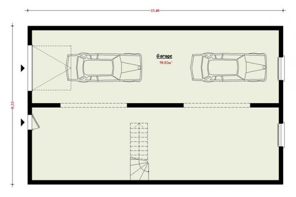 Modèle et plan de maison : Saphir - 92.00 m²