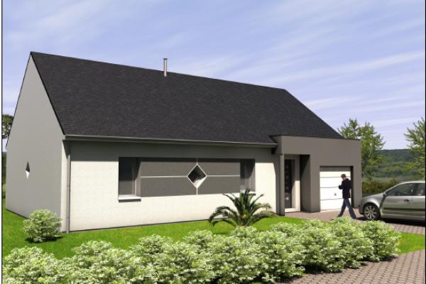 Modèle et plan de maison : sem 15 - 90.00 m²