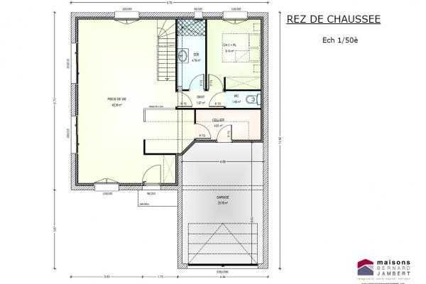 Modèle et plan de maison : sem 15 tuille - 95.00 m²