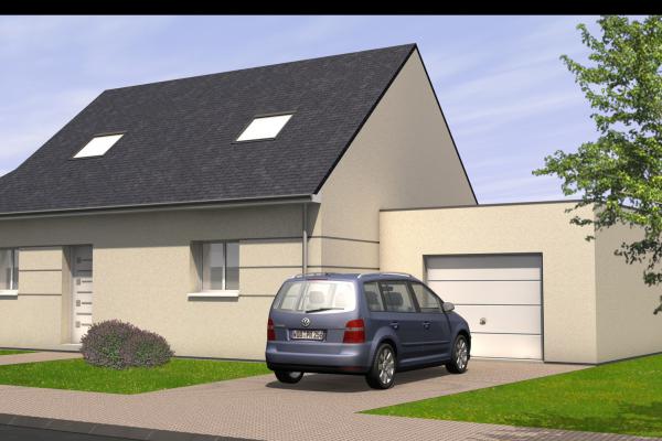 Modèle et plan de maison : sem 18 - 105.00 m²