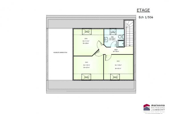 Modèle et plan de maison : sem 20 - 100.00 m²