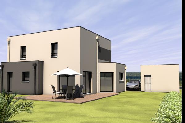 Modèle et plan de maison : sem 20 cont - 145.00 m²