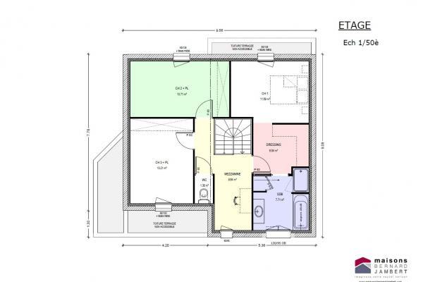 Modèle et plan de maison : sem 20 cont - 145.00 m²