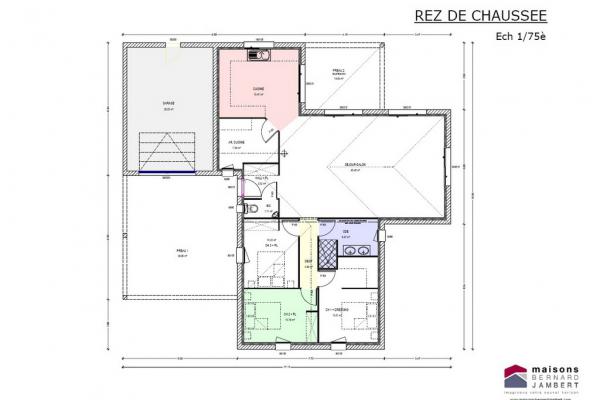 Modèle et plan de maison : sem 24 tuille - 117.00 m²