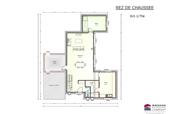 Modèle et plan de maison : sem 26 tuille - 123.00 m²