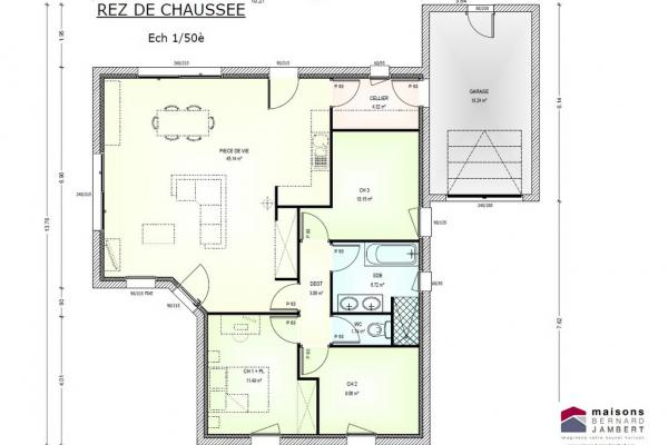 Modèle et plan de maison : sem 27 tuille - 91.00 m²